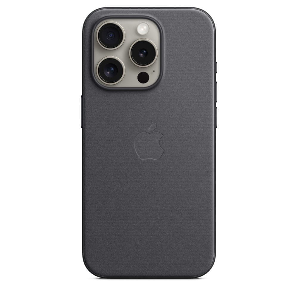 Levně Apple iPhone 15 Pro FineWoven Case with MagSafe - Black