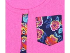 sarcia.eu Květinové pyžamo v růžové a tmavě modré barvě XS