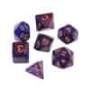 Kostky na desku a hraní rolí - tmavě fialová - 7 ks 
