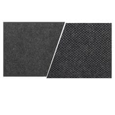 Northix Podložka na psací stůl - 80 x 40 cm - tmavě šedá 
