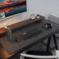 Northix Podložka na psací stůl - 80 x 40 cm - tmavě šedá 