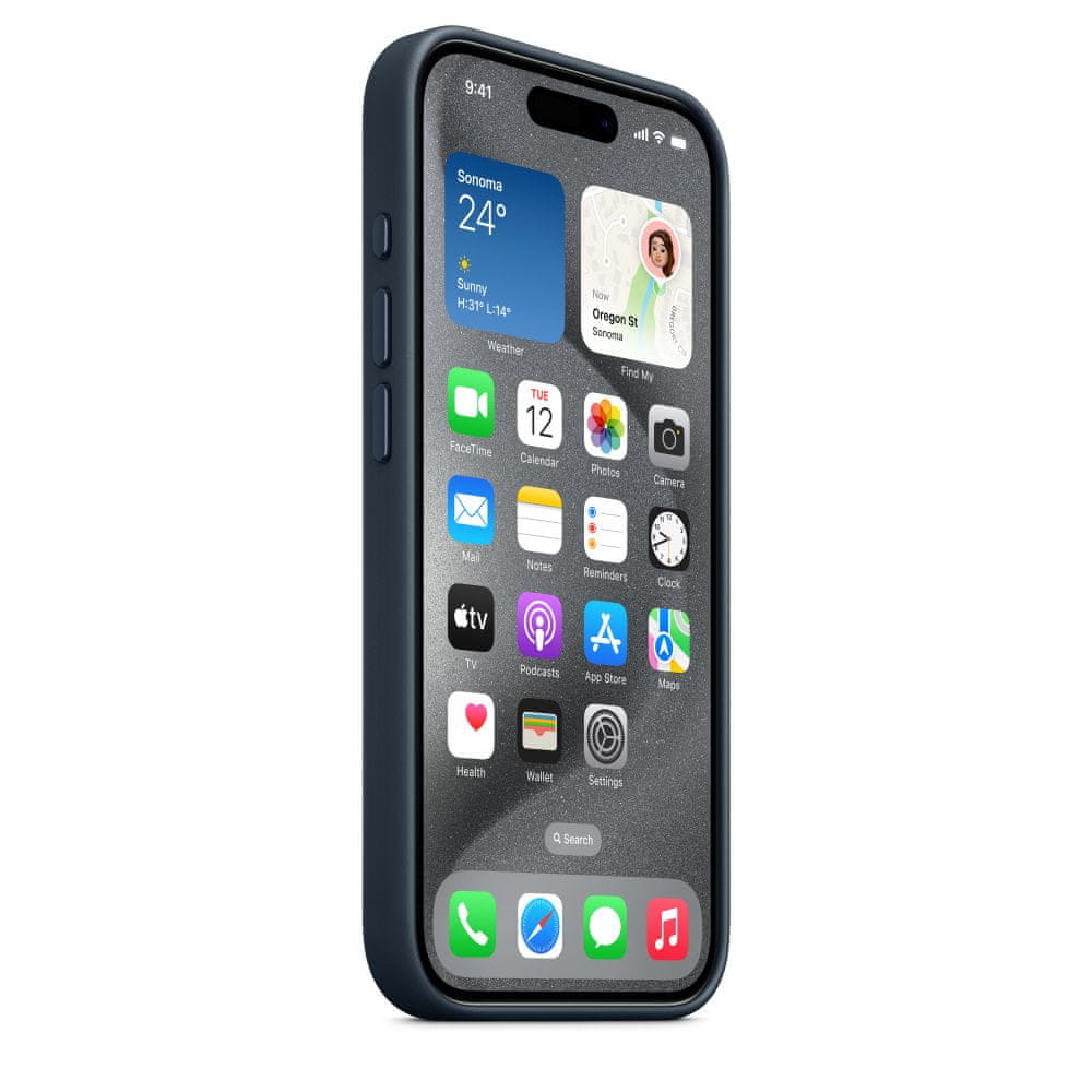 Apple iPhone 15 Pro FineWoven tok MagSafe-vel - Csendes-óceáni kék színben
