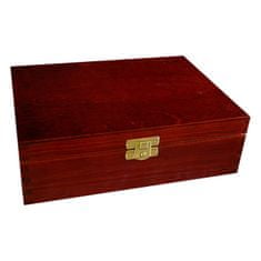 Dřevěná krabice 21x16 mahagon