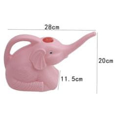 Northix Konev ve tvaru slona - růžová 