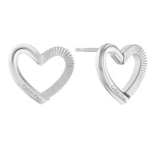 Calvin Klein Půvabné ocelové náušnice Srdíčka Minimalist Hearts 35000390