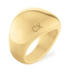 Calvin Klein Masivní pozlacený prsten Trends 35000441 (Obvod 56 mm)