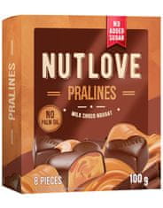 AllNutrition NUTLOVE Pralines 100 g, mléčná čokoláda-nugát