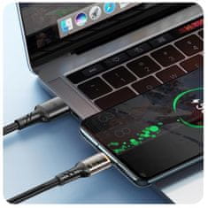 XO Vysokorychlostní kabel CLEAR USB - USB-C 2,4A 1m, černá