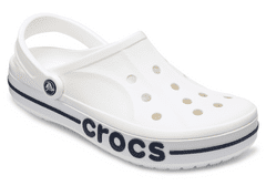 Crocs Bayaband Clogs pro muže, 48-49 EU, M13, Pantofle, Dřeváky, White/Navy, Bílá, 205089-126