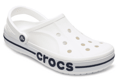 Crocs Bayaband Clogs pro muže, 45-46 EU, M11, Pantofle, Dřeváky, White/Navy, Bílá, 205089-126