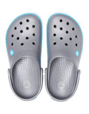 Crocs Crocband Clogs pro muže, 45-46 EU, M11, Pantofle, Dřeváky, Charcoal/Ocean, Šedá, 11016-07W