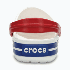 Crocs Crocband Clogs Unisex, 41-42 EU, M8W10, Pantofle, Dřeváky, White/Blue Jean, Bílá, 11016-11I