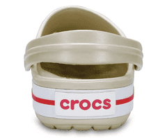 Crocs Crocband Clogs Unisex, 41-42 EU, M8W10, Pantofle, Dřeváky, Stucco/Melon, Béžová, 11016-1AS