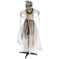 Europalms Halloween postava kostry nevěsty, pohyblivá, 170 cm