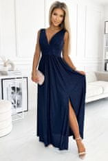 Numoco Dámské šaty 490-1 SUSAN, tmavě modrá, XS