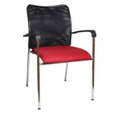 Manutan Konferenční židle Spider, červená