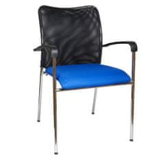 Manutan Konferenční židle Spider, modrá