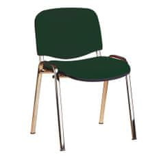 Manutan Konferenční židle Manutan ISO Chrom, zelená