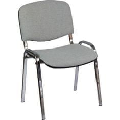 Manutan Konferenční židle Manutan ISO Chrom, šedá