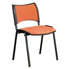 Manutan Konferenční židle Smart Black, oranžová