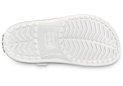 Crocs Crocband Clogs Unisex, 41-42 EU, M8W10, Pantofle, Dřeváky, White, Bílá, 11016-100
