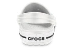 Crocs Crocband Clogs Unisex, 38-39 EU, M6W8, Pantofle, Dřeváky, White, Bílá, 11016-100