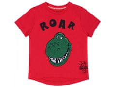 sarcia.eu Červené tričko s dinosaurem Toy Story DISNEY 3-4 let 104 cm