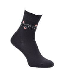 RS RS dámské bavlněné zdravotní vzorované elastické ponožky 1191823 3-pack, 35-38