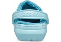 Crocs Classic Lined Clogs Unisex, 43-44 EU, M10W12, Pantofle, Dřeváky, Pure Water, Modrá, 203591-4SS