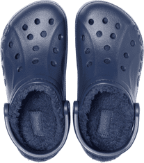 Crocs Baya Lined Clogs pro muže, 45-46 EU, M11, Pantofle, Dřeváky, Navy/Navy, Modrá, 205969-463