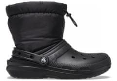 Crocs Classic Lined Neo Puff Boots Unisex, 38-39 EU, M6W8, Sněhule, Zimní Boty, Black/Black, Černá, 206630-060