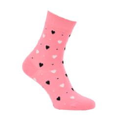 RS RS dámské bavlněné zdravotní vzorované srdíčkové ponožky 1191923 3-pack, 35-38