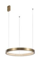 Nova Luce Elegantní závěsné LED svítidlo Vegas v luxusním zlatavém designu 650 mm 1265 lm zlatá