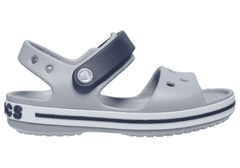 Crocband Sandals pro děti, 33-34 EU, J2, Sandály, Pantofle, Light Grey/Navy, Šedá, 12856-01U