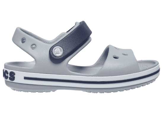 Crocs Crocband Sandals pro děti, 27-28 EU, C10, Sandály, Pantofle, Light Grey/Navy, Šedá, 12856-01U