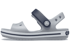 Crocs Crocband Sandals pro děti, 24-25 EU, C8, Sandály, Pantofle, Light Grey/Navy, Šedá, 12856-01U
