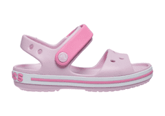 Crocs Crocband Sandals pro děti, 29-30 EU, C12, Sandály, Pantofle, Ballerina Pink, Růžová, 12856-6GD
