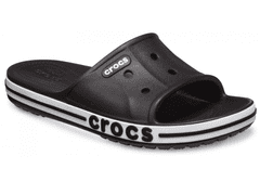 Crocs Bayaband Slides Unisex, 39-40 EU, M7W9, Pantofle, Sandály, Black/White, Černá, 205392-066
