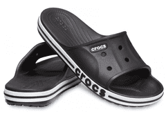 Crocs Bayaband Slides pro muže, 48-49 EU, M13, Pantofle, Sandály, Black/White, Černá, 205392-066