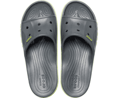 Crocs Bayaband Slides pro muže, 45-46 EU, M11, Pantofle, Sandály, Slate Grey/Lime Punch, Šedá, 205392-0GX