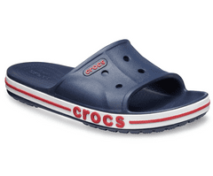 Crocs Bayaband Slides pro muže, 46-47 EU, M12, Pantofle, Sandály, Navy/Pepper, Modrá, 205392-4CC