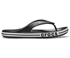 Crocs Bayaband Flip-Flops pro muže, 45-46 EU, M11, Žabky, Pantofle, Sandály, Black/White, Černá, 205393-066