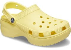 Crocs Classic Platform Clogs pro ženy, 36-37 EU, W6, Pantofle, Dřeváky, Banana, Žlutá, 206750-7HD
