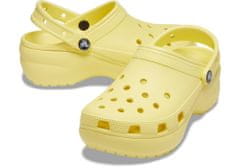 Crocs Classic Platform Clogs pro ženy, 34-35 EU, W5, Pantofle, Dřeváky, Banana, Žlutá, 206750-7HD