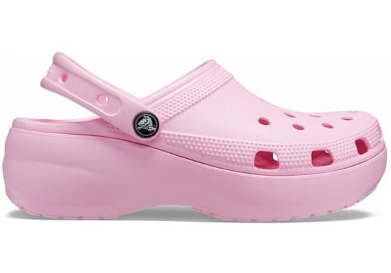 Crocs Classic Platform Clogs pro ženy, 41-42 EU, W10, Pantofle, Dřeváky, Flamingo, Růžová, 206750-6S0