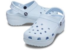 Crocs Classic Platform Clogs pro ženy, 34-35 EU, W5, Pantofle, Dřeváky, Mineral Blue, Modrá, 206750-4JQ