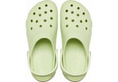 Crocs Classic Platform Clogs pro ženy, 37-38 EU, W7, Pantofle, Dřeváky, Celery, Zelená, 206750-335