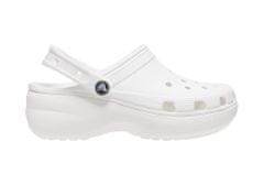 Crocs Classic Platform Clogs pro ženy, 41-42 EU, W10, Pantofle, Dřeváky, White, Bílá, 206750-100