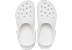 Crocs Classic Platform Clogs pro ženy, 41-42 EU, W10, Pantofle, Dřeváky, White, Bílá, 206750-100