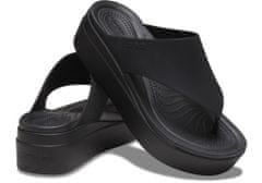 Crocs Brooklyn Flip-Flops pro ženy, 37-38 EU, W7, Žabky, Pantofle, Sandály, Black, Černá, 208727-001